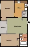 Fly on over to Omni 2 bed1 bath apt available 7.12