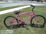 Mens 26&quot Beachcruiser. Hot Pink