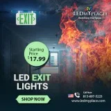 Best LED exit signemergency lights For Office Space From LEDMypl