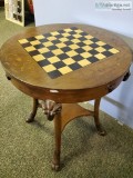 Engraved Chess Table