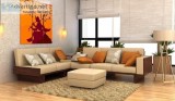 Order Solid Wood L shape sofa in Gurugram  Low Price