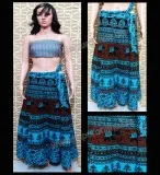 Printed cotton wrap skirt  cotton wrap around skirts