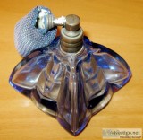 Vintage Unique Pyramid Shape Perfume Glass Bottle Atomizer Cryst