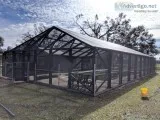 Poolporch screen repair and pressure washing