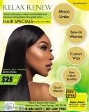Hair Specials Silk Press 50  Sew-In Weaves 25 Off
