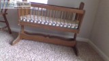 Antique wooden baby cradle