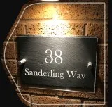 Contemporary House Numbers  Personalised House Signs - One Of A 
