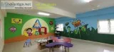 Dora cartoon wall painting in Hyderabad