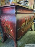 Embossed Oriental Themed Cabinet