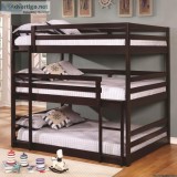 FULL OVER FULL TRIPLE BUNK BEDS