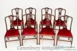 Set Hepplewhite Dining Chairs in Mahogany