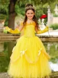 Buy Deluxe Beauty Inspired Belle Halloween Costume for Girls