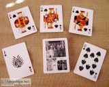 Valerio Family Asian Family Black and White Photo Playing Cards 