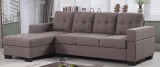 Diamond BG Sectional Sofa Grey  Brown 499 Special Offer