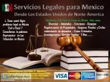 Si tiene usted algun problema legal en Mexico le podemos ayudar 