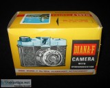 Vintage Diana F Camera No. 162 Original Box Instructions Black B