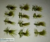 Fishing flies (Wooly Bugger. color olive)) 1 dozen