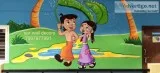 Nature cartoon wall paintings in Hyderabad