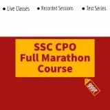 Online Preparation for SSC CPO Full Marathon Course  Exampur