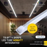 Get High-Intensity Light With V-Shape LED Tube  Free Shipping