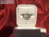 .85 kt. moissanite Engagement ring and Wedding band from Sierra 