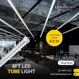 Install 8ft LED Tube Light For Better Indoor Lighting