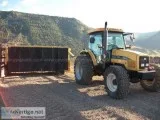 2006 Challenger MT525 Tractor W Vermeer CT 612 Window Row Turner