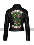 Riverdale Southside Serpents Women Biker Leather Jacket