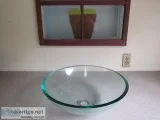 GLASS VESSEL SINK TEMPERED GLASS
