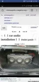 Car audio installation