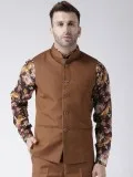 Men Brown Nehru Jacket