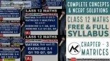 Matrices Class 12 Maths - Ashish Kumar Let s Learn