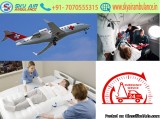 With Medical Team Sky Air Ambulance from Bhubaneswar to Delhi