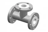 MS  SS 304  SS 316 PTFE  FEP  PFA LINED REDUCING TEE