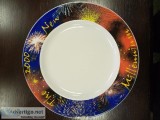 RARE ITEM New Millennium Year 2000 Chop Plates (Syracuse USA)
