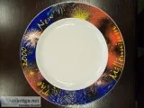 RARE ITEM New Millennium Year 2000 Chop Plates (Syracuse USA)