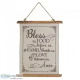 BLESS FOOD LINEN WALL ART 10018386