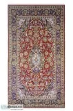 Tabriz Kashan Vintage Medium Size Red Area Rug - Rugs and Beyond