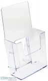 100 pcs Acrylic Brochure Holder 4&quotw Tabletop Single Pocket -