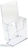 100 pcs Acrylic Brochure Holder 4&quotw Tabletop Single Pocket -