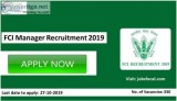 FCI Manager Recruitment 2019 -20 (330) Vacancies Notification Ap