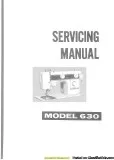 Janome 630 Sewing Machine Service-Parts Manual