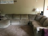 Sectional couch with sofa bed