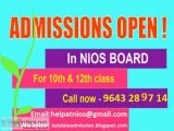Last date of admission NIOS Open School Success in Education wit