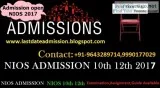 NIOS has introduced 100% On-line admission. Under this scheme   