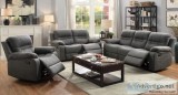 Brand New 3pc Set Slate Blue Breathable Recliners (Wholesale)