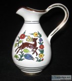 Manousakis Keramik Rodos Greece Hand Made Small Pitcher Vase Cre