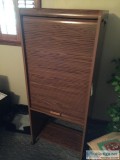 ROLL TOP COMPUTER CABINET