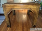 Large End Table With Metal Feet - 50