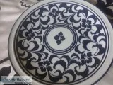 Blue and White Dansk International Designs 12&quot footed servin